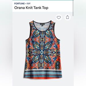 Fortune + Ivy Colorful Knit Tank Top